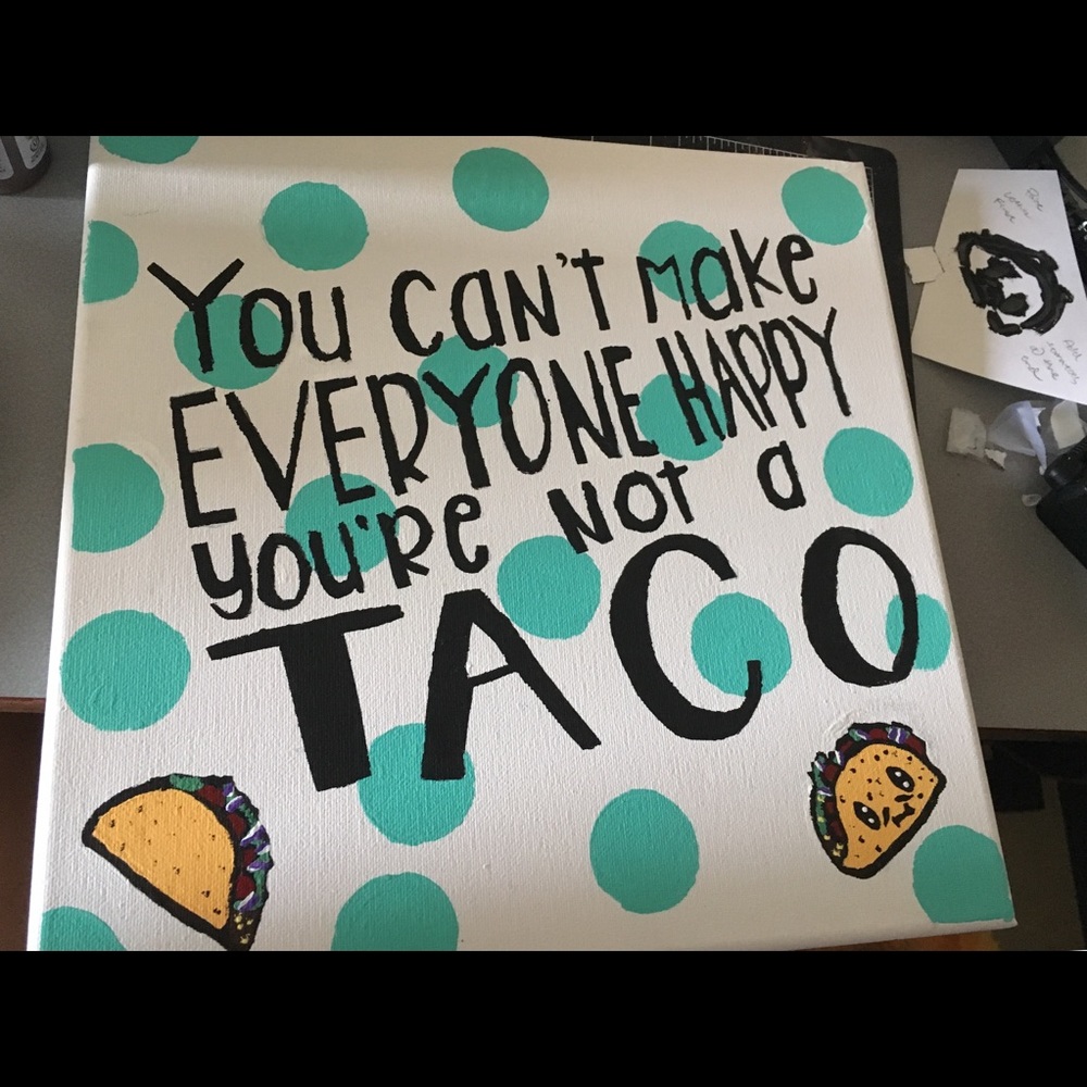 Hand painted sign 🌮